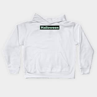 Halloween green Kids Hoodie